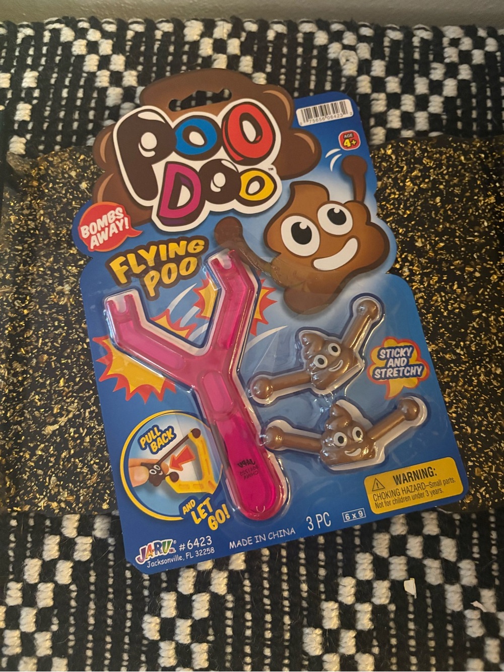 Poo Doo Flying Poo Slingshot Toy - Pink; made by JaRu